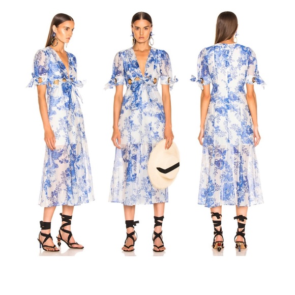 Alice McCall Only Everything Midi Dress Blue - Picture 2 of 5